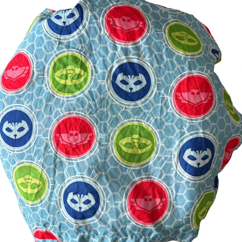 PJ Masks‎ Twin Flat Sheet Kids Cartoon Character Print Blue Polyester